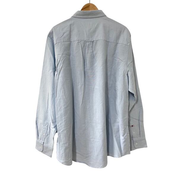 Timberland Men’s Long Sleeve Button Down Shirt Sz XXL Blue Collared NEW - Picture 2 of 5